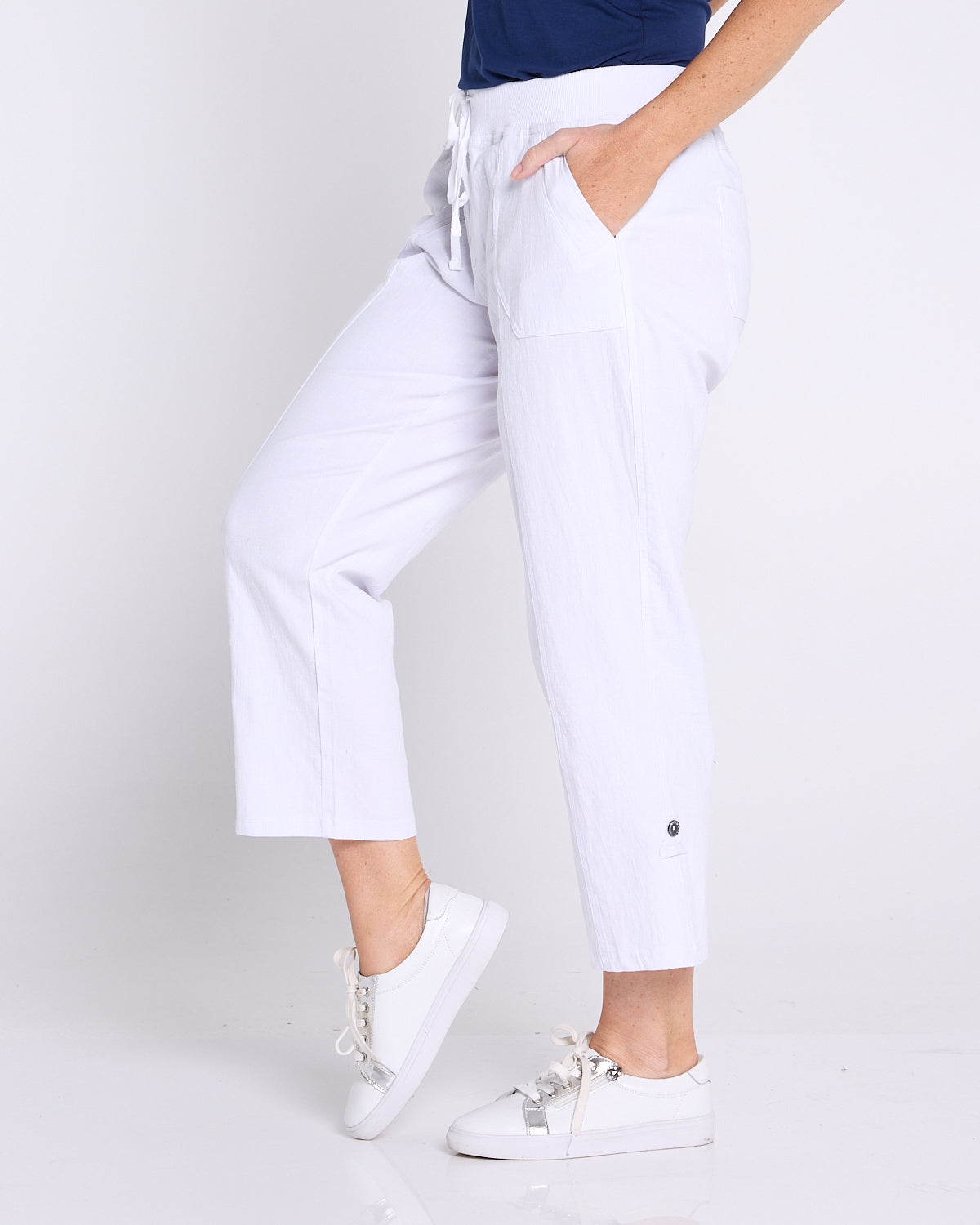 Sammy Cargo Capri - White