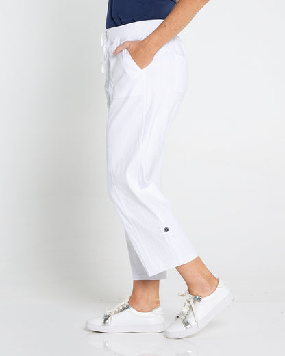 Sammy Cargo Capri - White