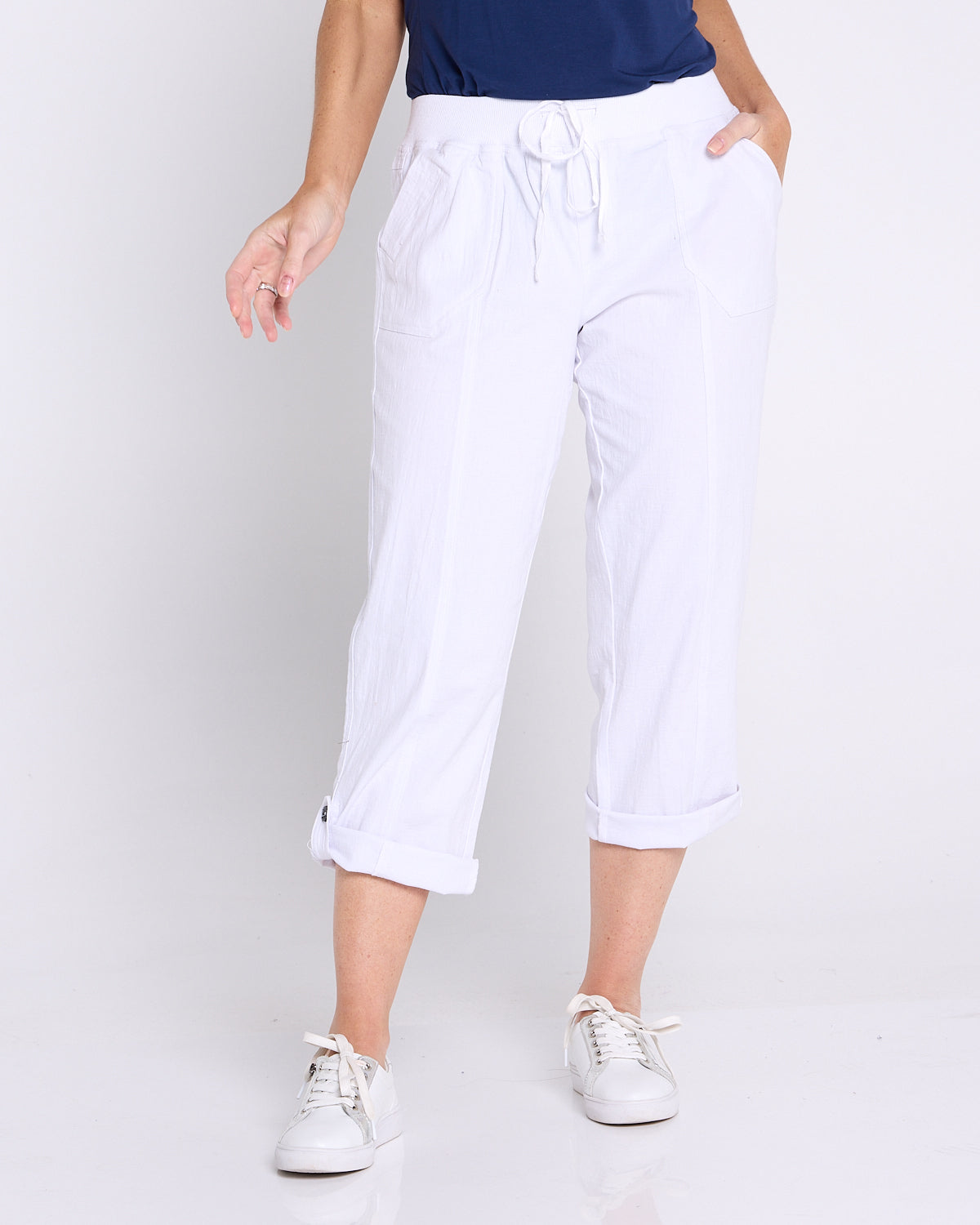 Sammy Cargo Capri - White