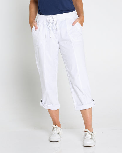 Sammy Cargo Capri - White