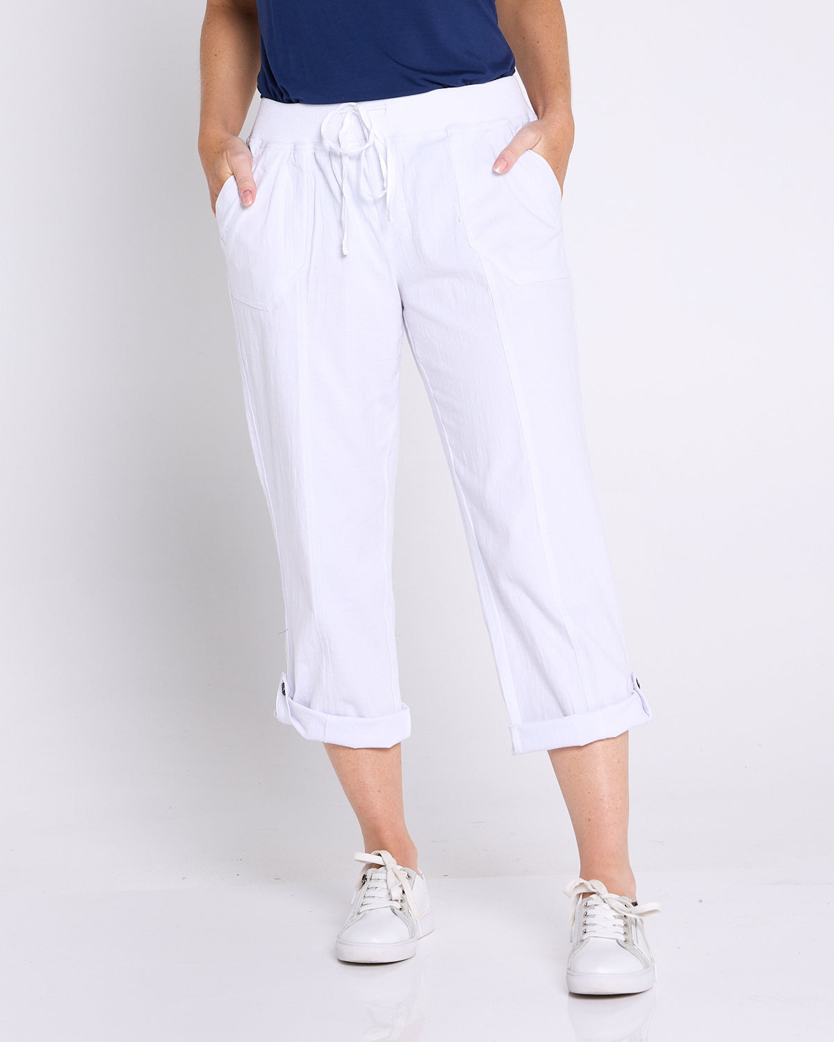 Sammy Cargo Capri - White