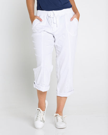 Sammy Cargo Capri - White