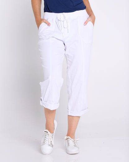 Sammy Cargo Capri - White