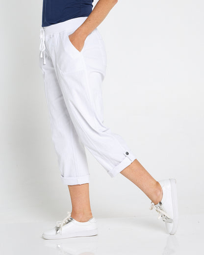 Sammy Cargo Capri - White