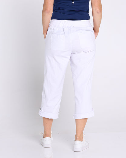 Sammy Cargo Capri - White