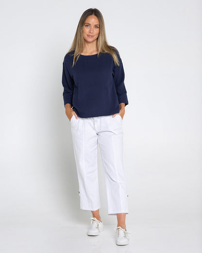 Sammy Cargo Capri - White