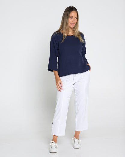 Sammy Cargo Capri - White