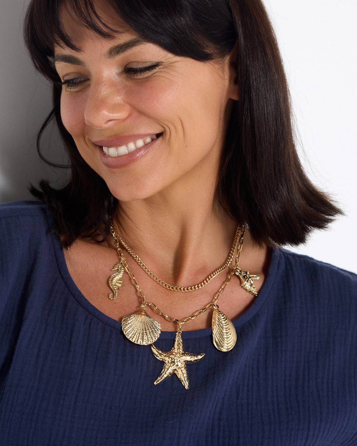 Ocean Treasure Necklace - Gold