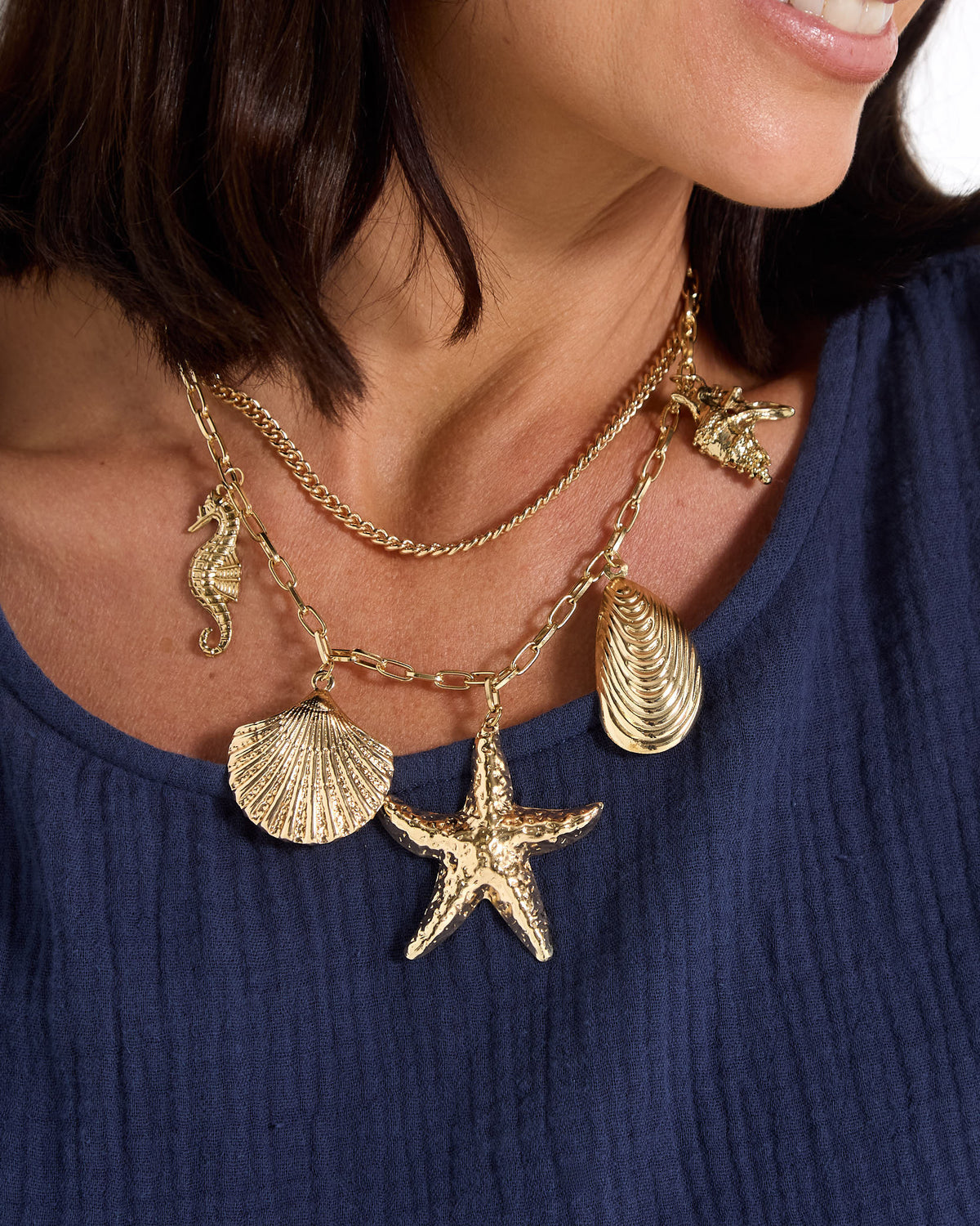 Ocean Treasure Necklace - Gold
