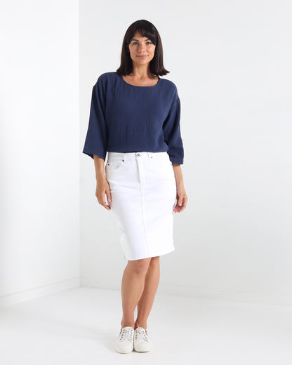 Pasadena Stretch Skirt - White