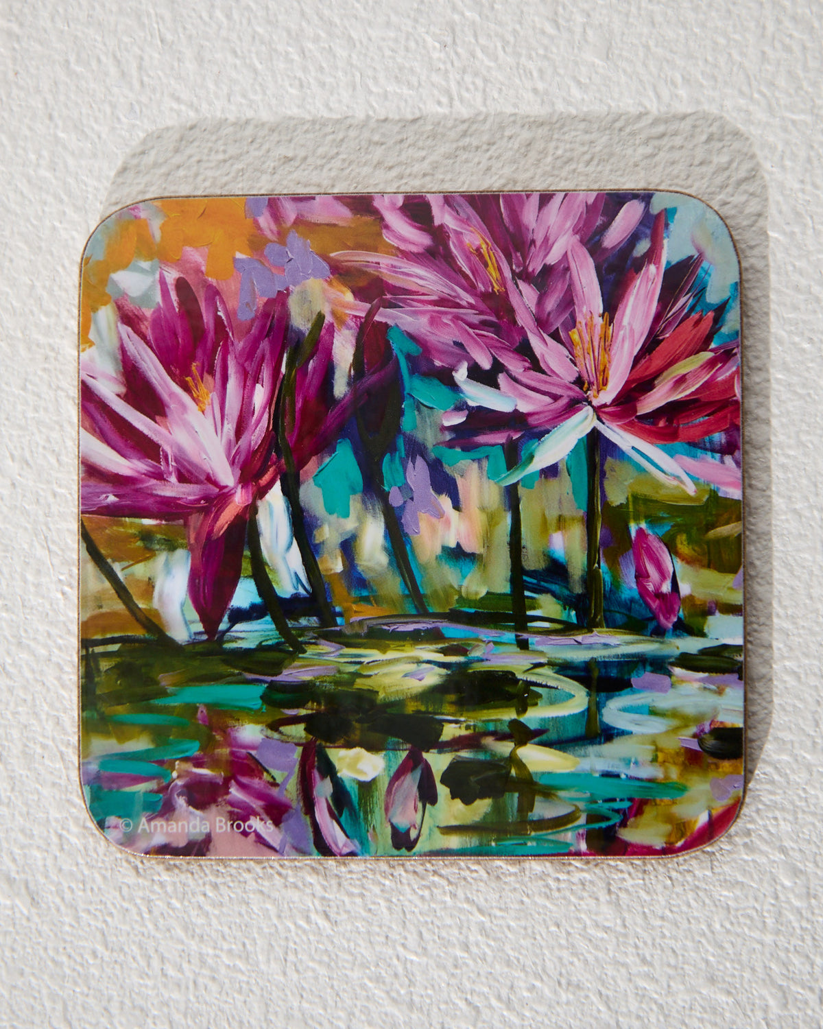 Set of 4 Coasters - Water Lily