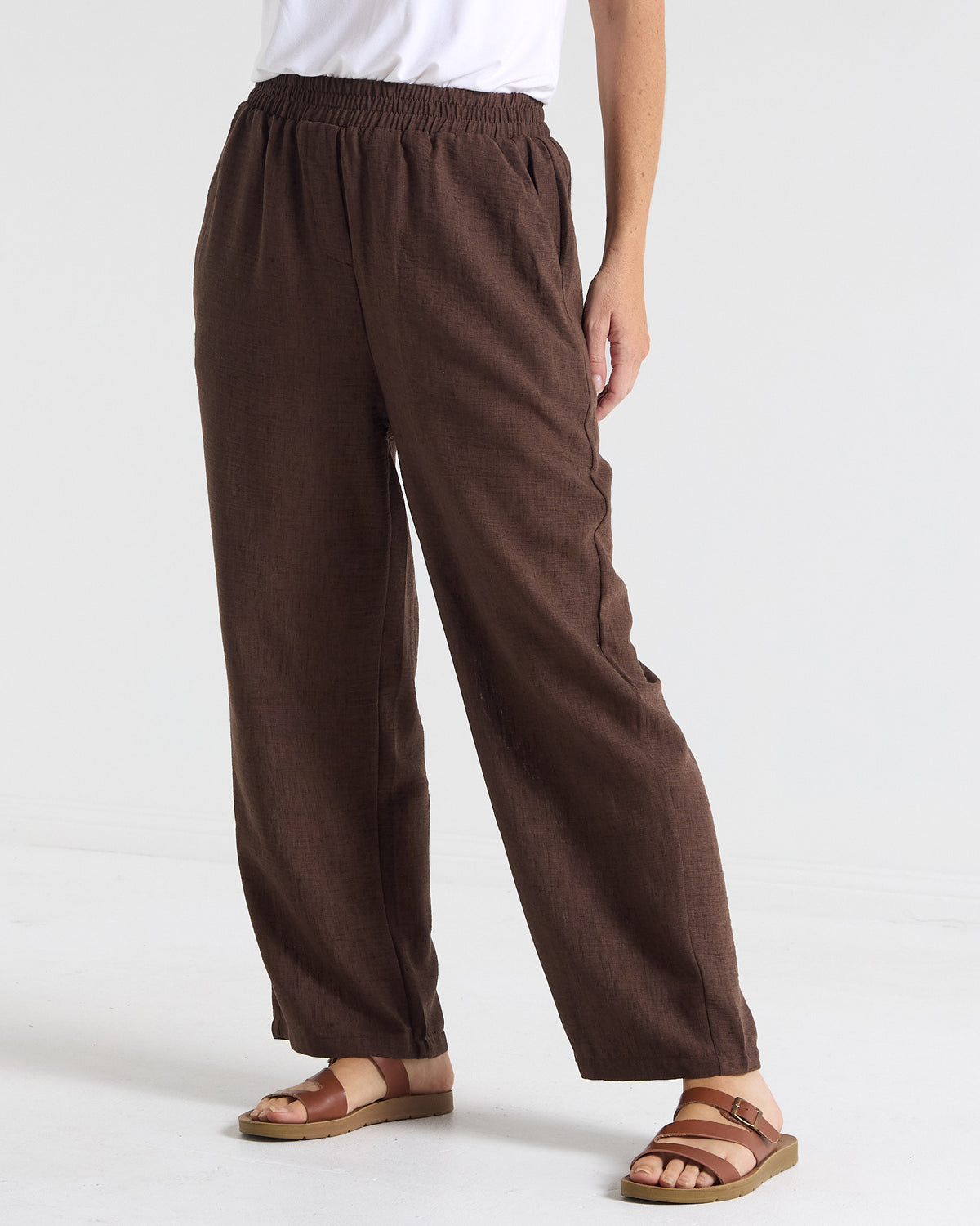 Lilah Relaxed Pants - Chocolate