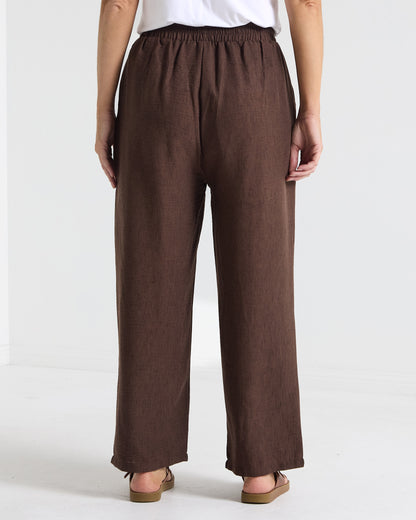 Lilah Relaxed Pants - Chocolate