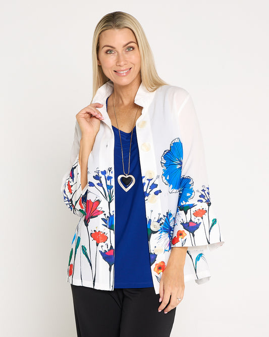 Royal Flower Print Shirt - Floral