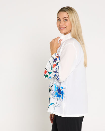 Royal Flower Print Shirt - Floral