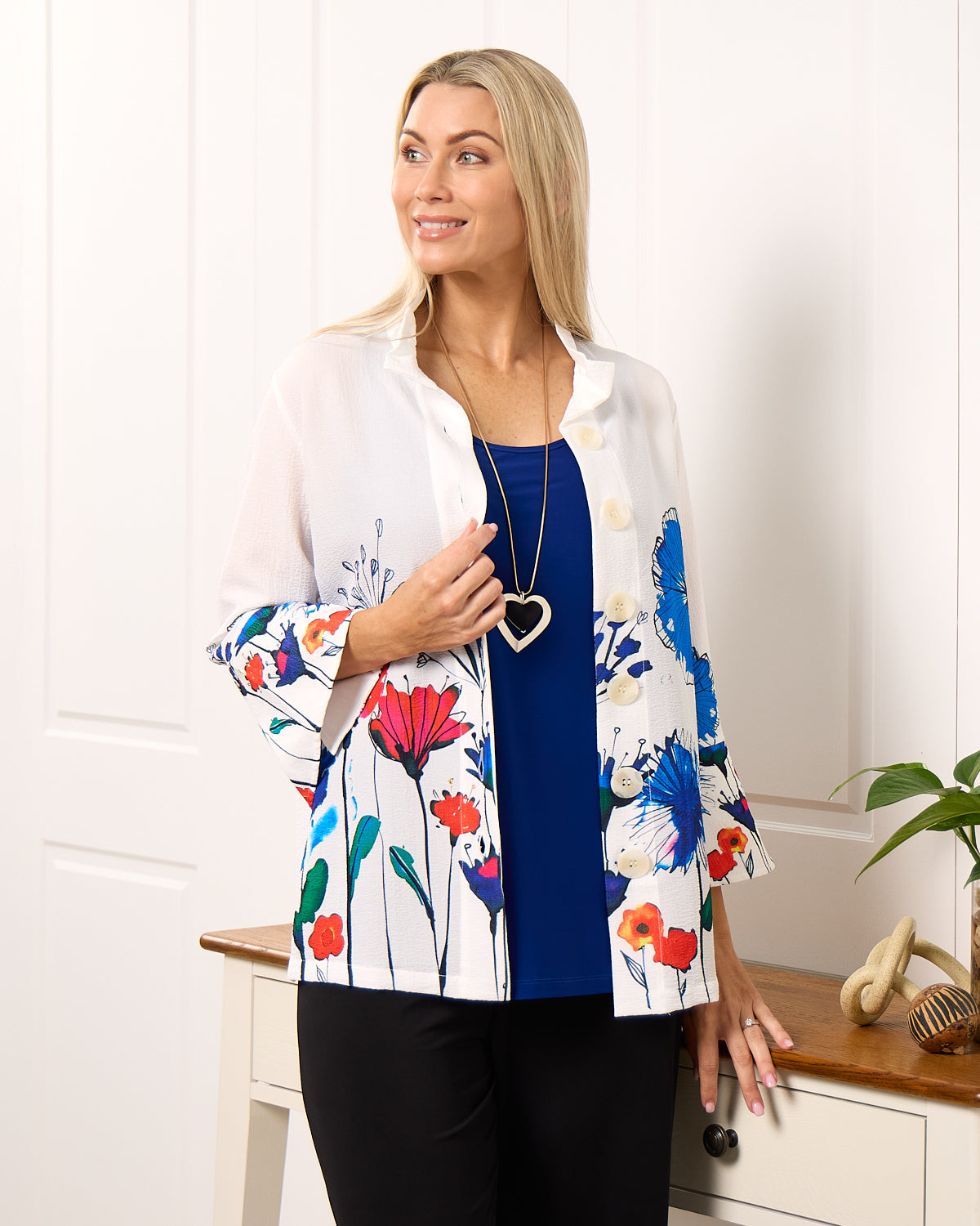 Royal Flower Print Shirt - Floral