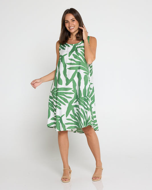 Summer Swing Dress - Sage