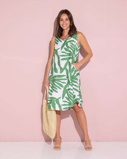 Summer Swing Dress - Sage