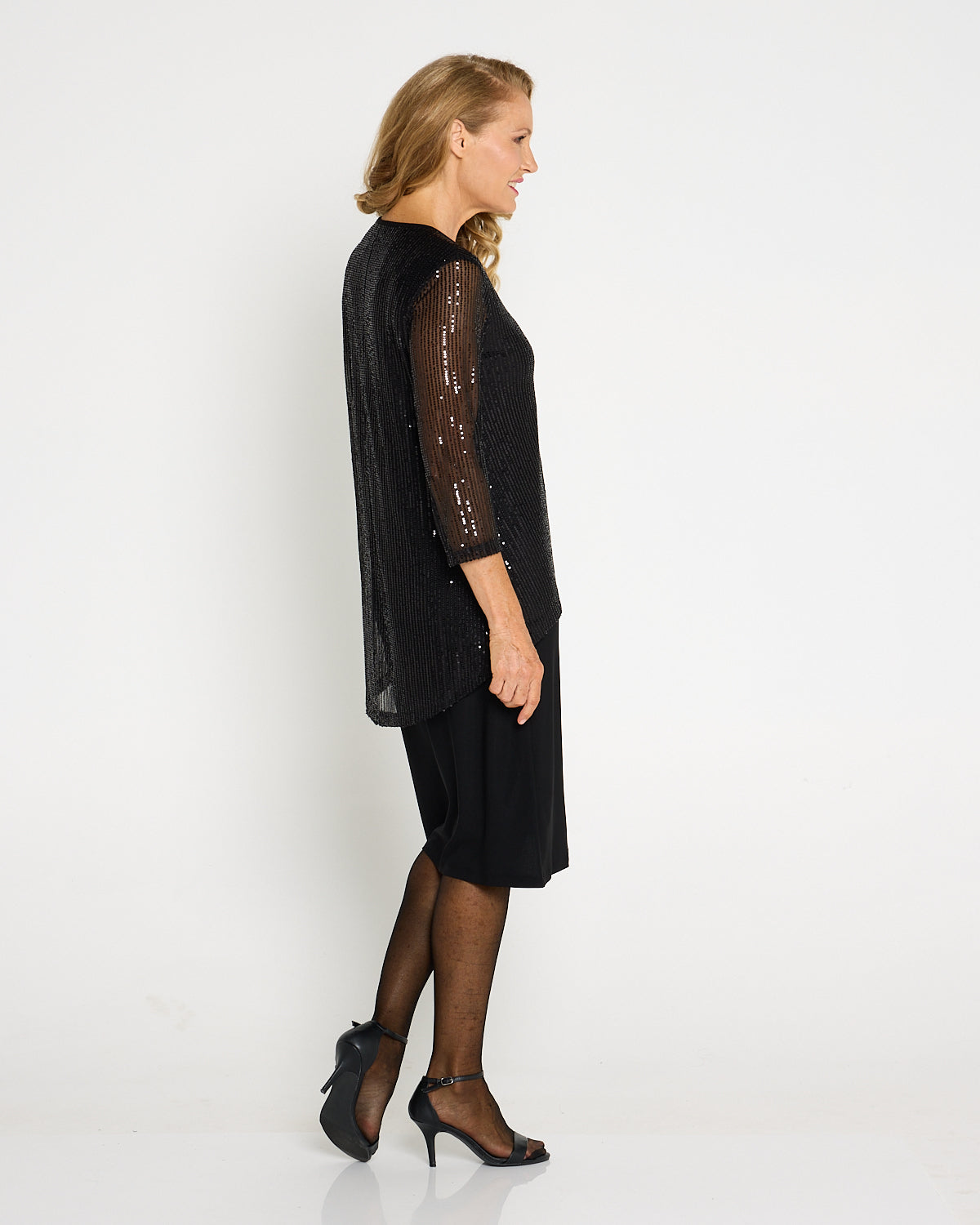 Sequin Forgiveness Dress - Black