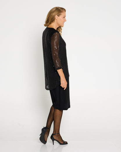 Sequin Forgiveness Dress - Black