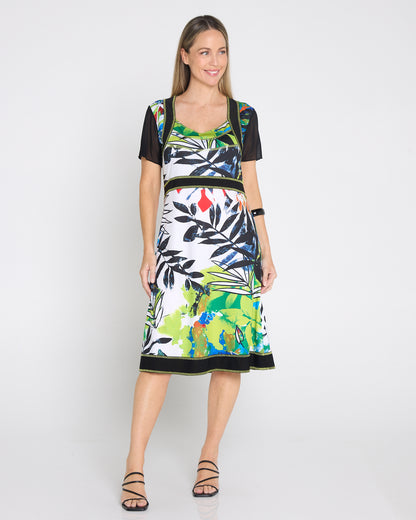Yana Mesh Sleeve Dress - Modern Tropical