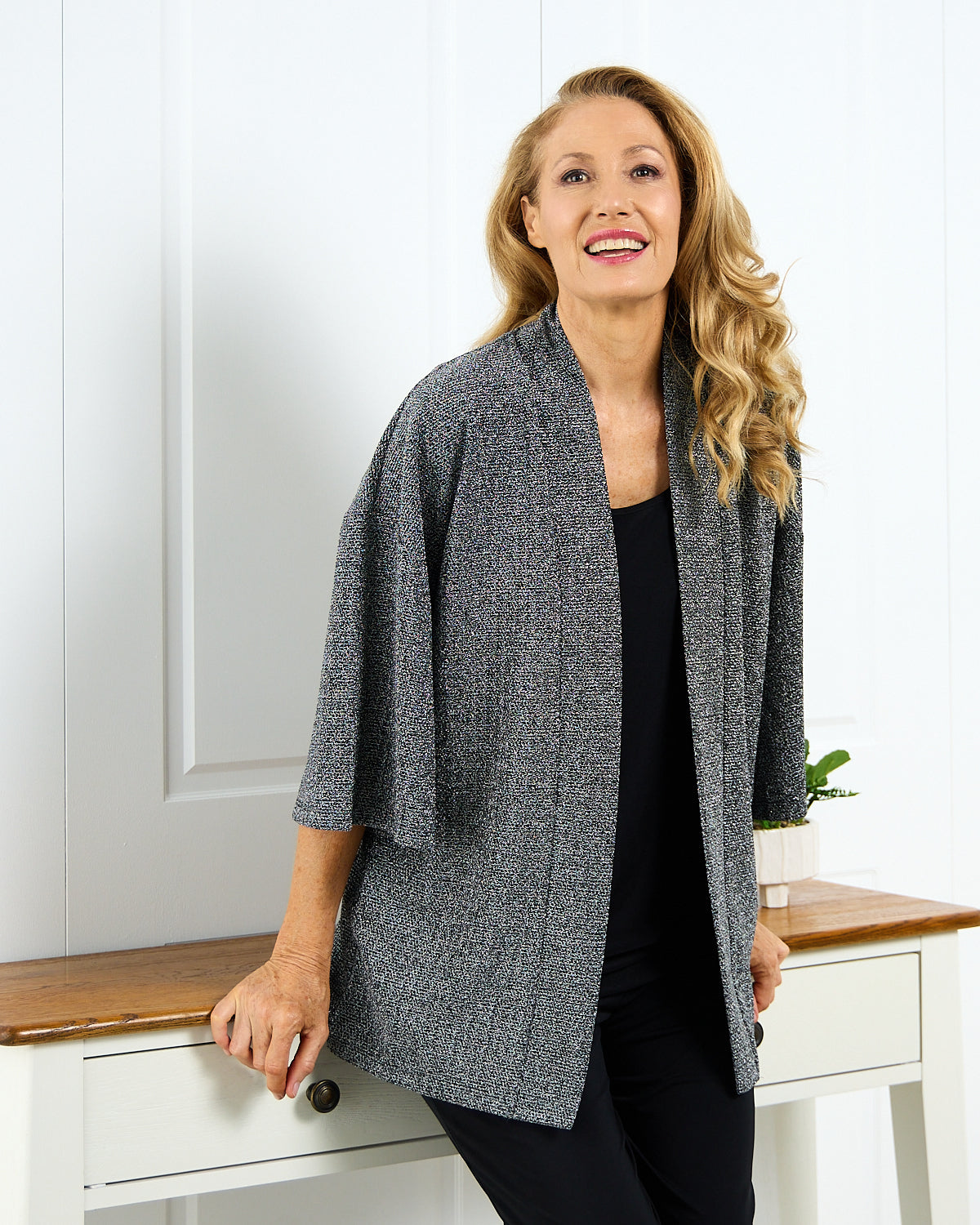 Lurex Lux Jacket - Silver
