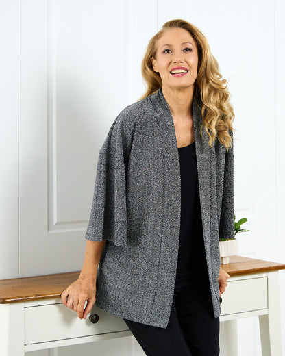 Lurex Lux Jacket - Silver