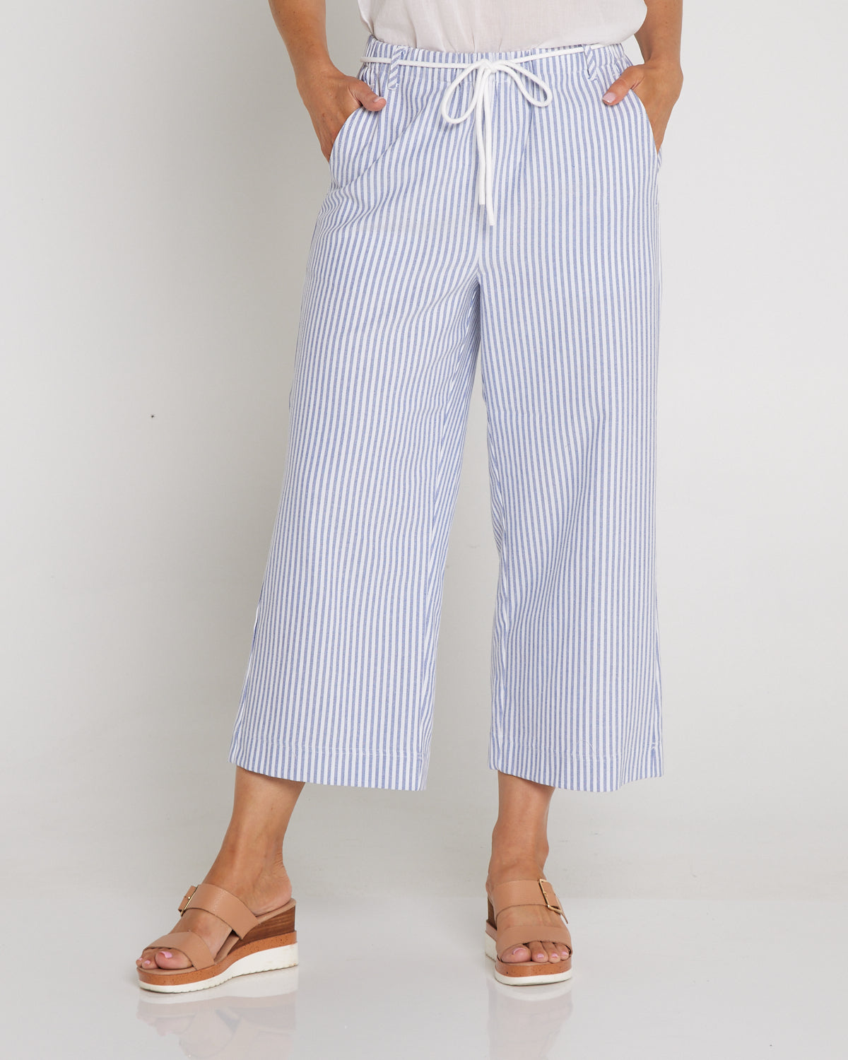 Sarah Pant - Blue/White Stripe