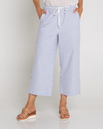 Sarah Pant - Blue/White Stripe