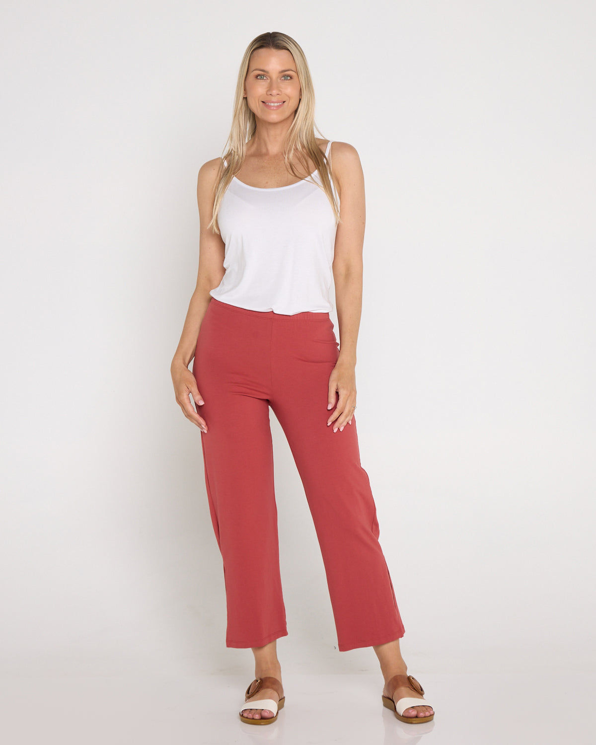 Montana Cotton Pants - Terracotta