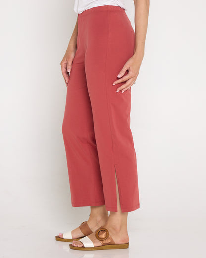 Montana Cotton Pants - Terracotta
