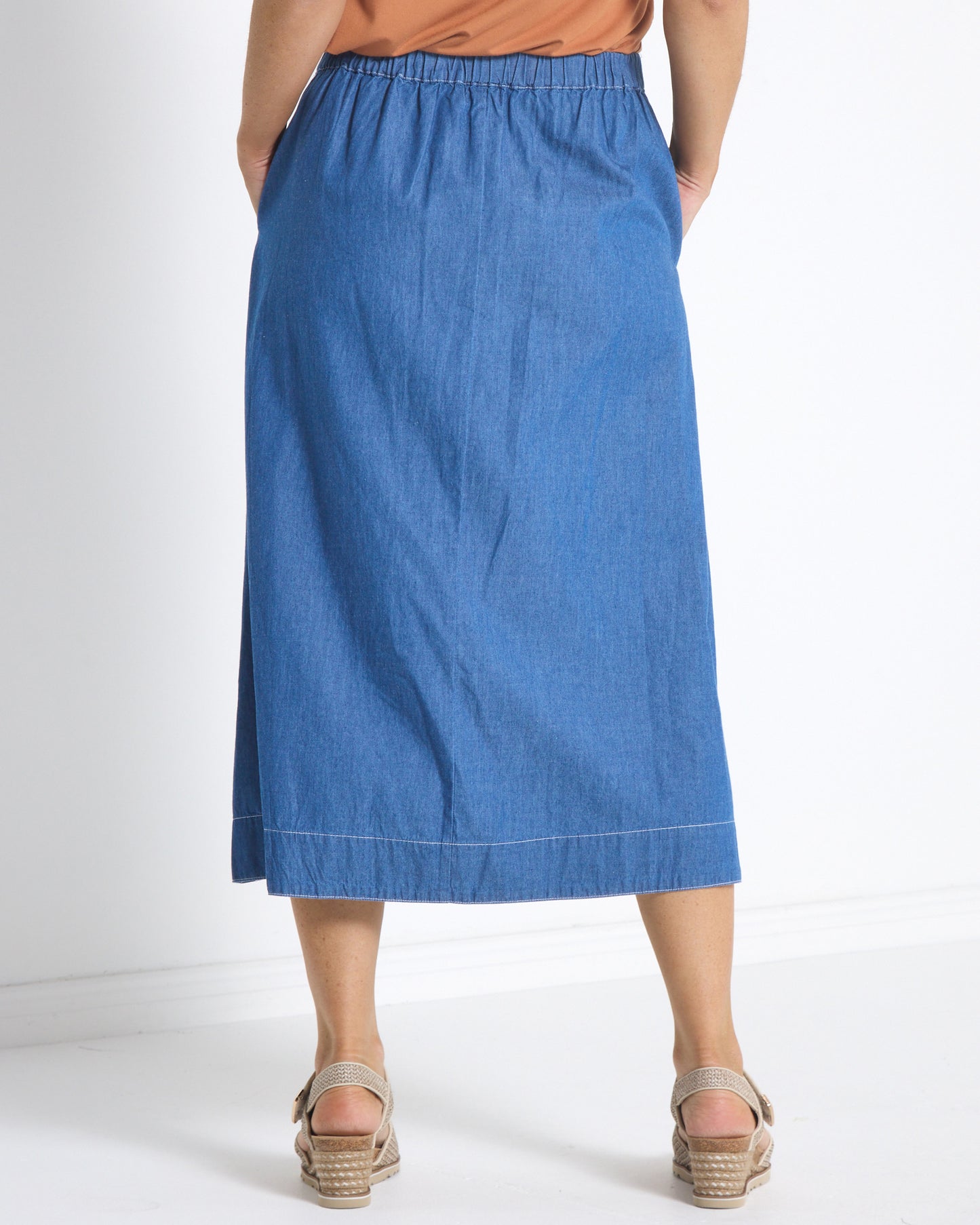 Holland Skirt - Denim Blue