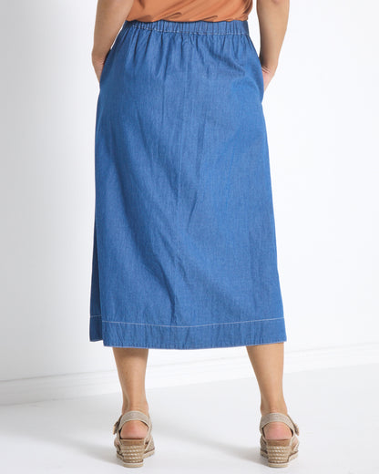 Holland Skirt - Denim Blue