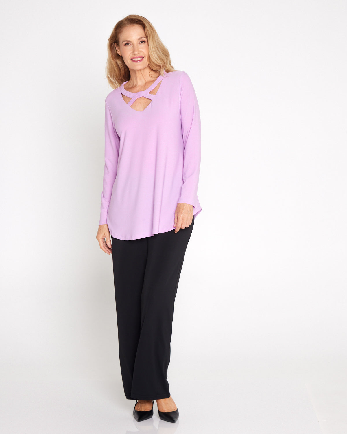 Myra Cut Out Top - Lilac