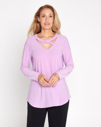 Myra Cut Out Top - Lilac