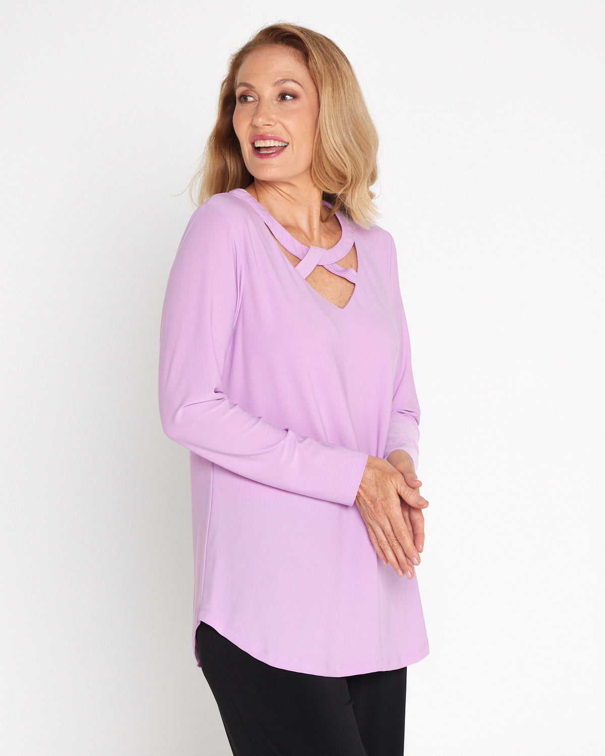Myra Cut Out Top - Lilac