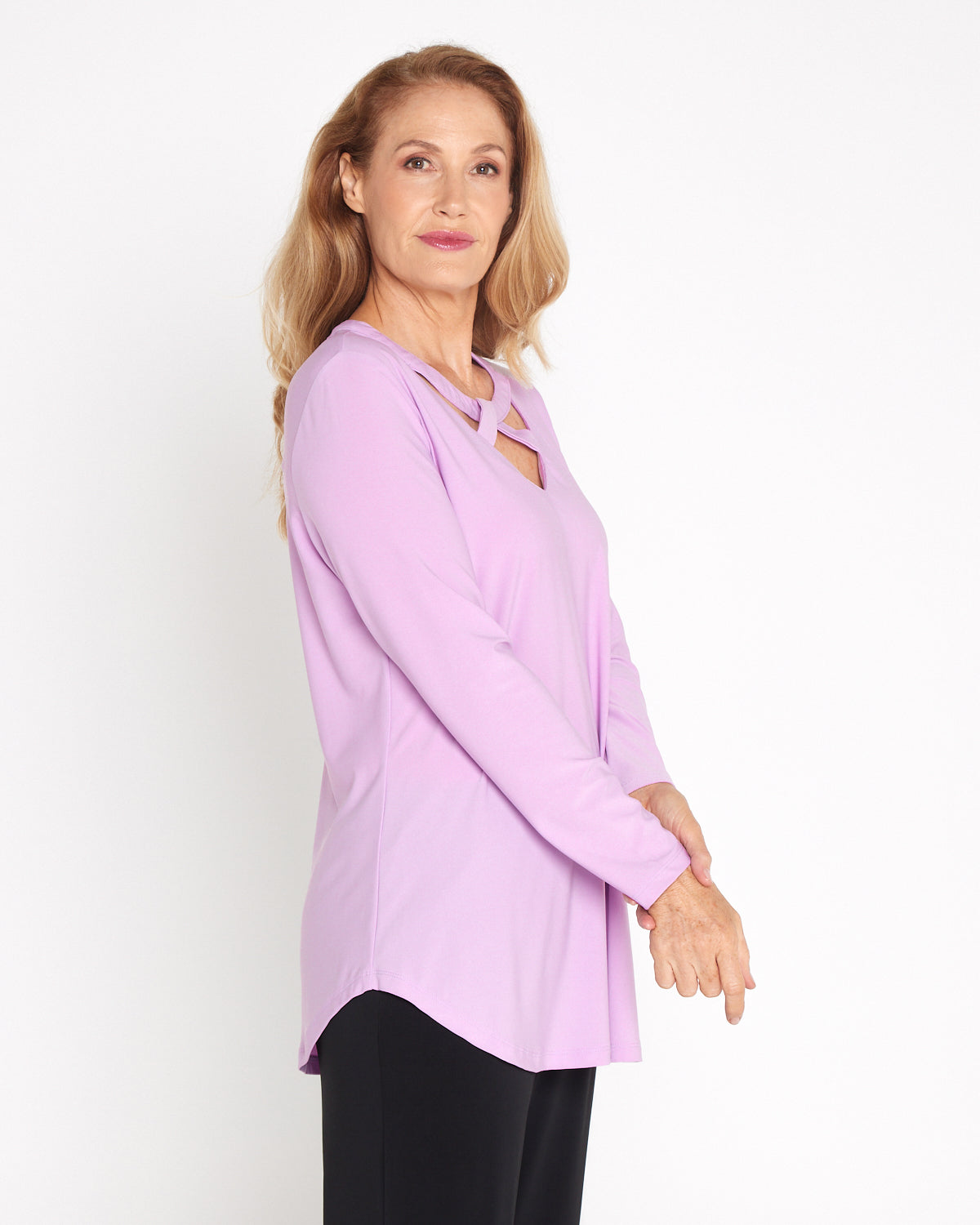Myra Cut Out Top - Lilac