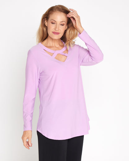 Myra Cut Out Top - Lilac