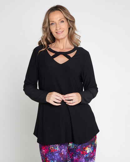 Myra Cut Out Top - Black