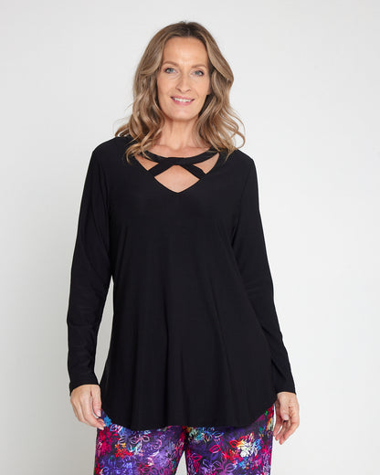 Myra Cut Out Top - Black