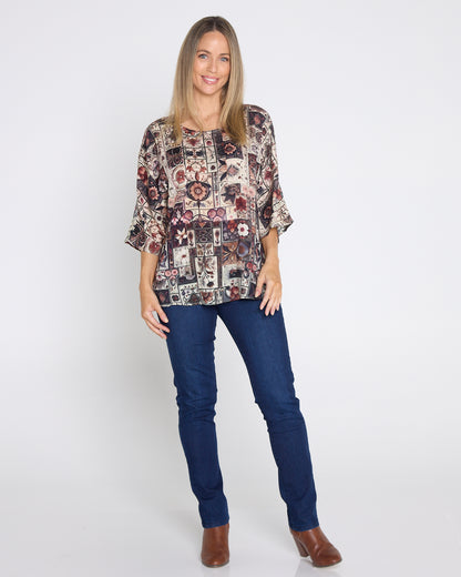 Summer Ease Top - Tapestry Patchwork