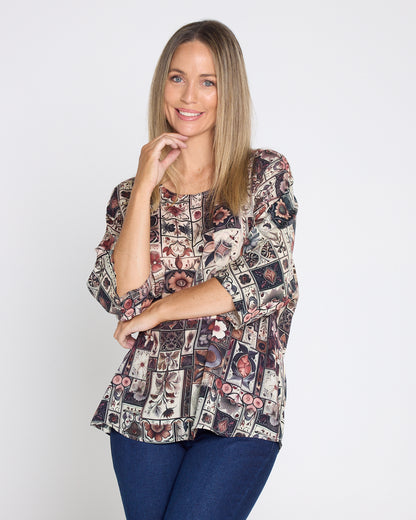 Summer Ease Top - Tapestry Patchwork