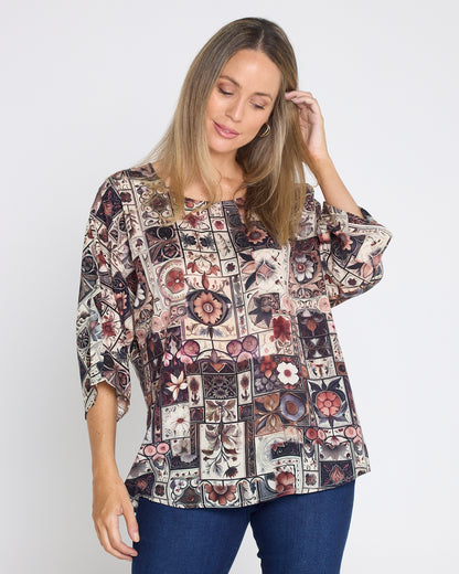 Summer Ease Top - Tapestry Patchwork