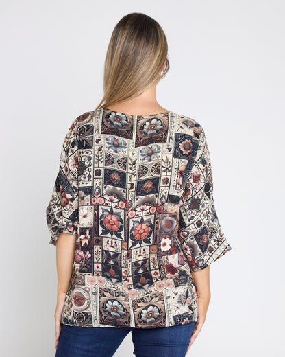 Summer Ease Top - Tapestry Patchwork