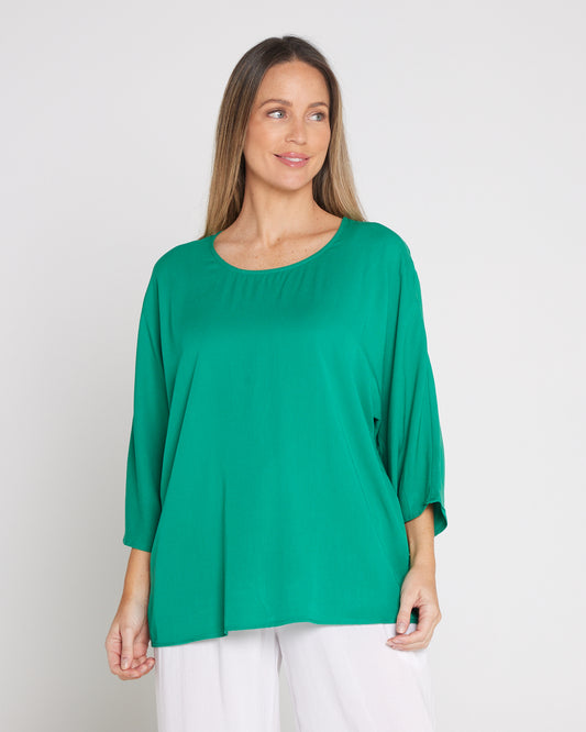 Summer Ease Top - Jade Green