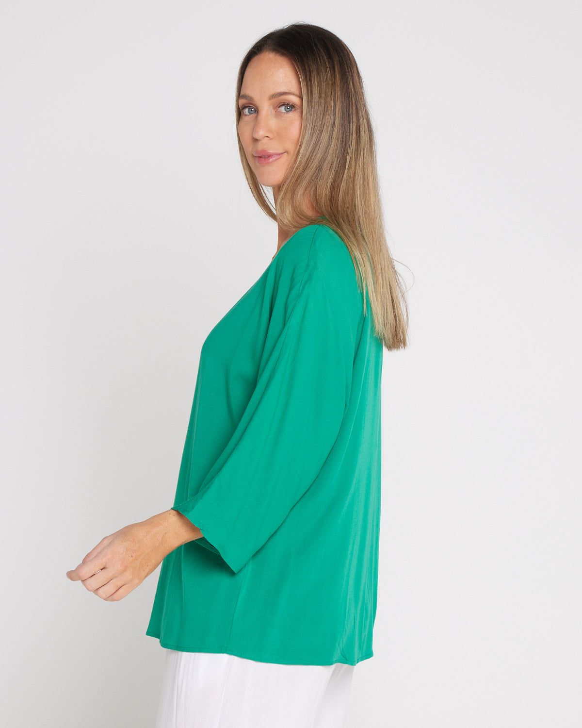 Summer Ease Top - Jade Green