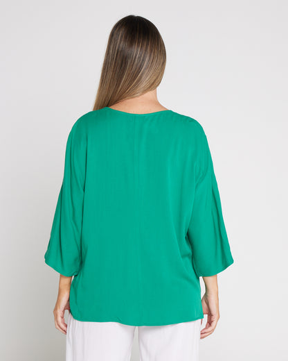 Summer Ease Top - Jade Green