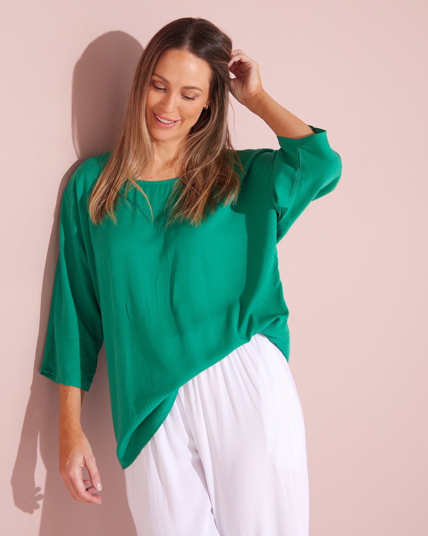 Summer Ease Top - Jade Green