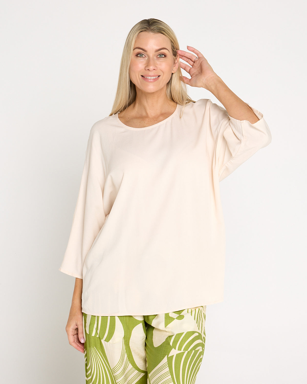 Summer Ease Essential Top - Eggshell