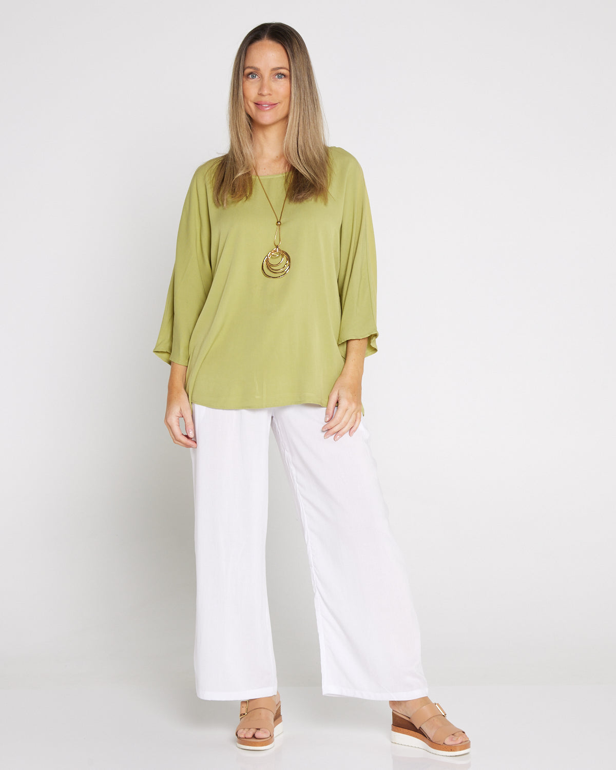 Summer Ease Essential Top - Lime